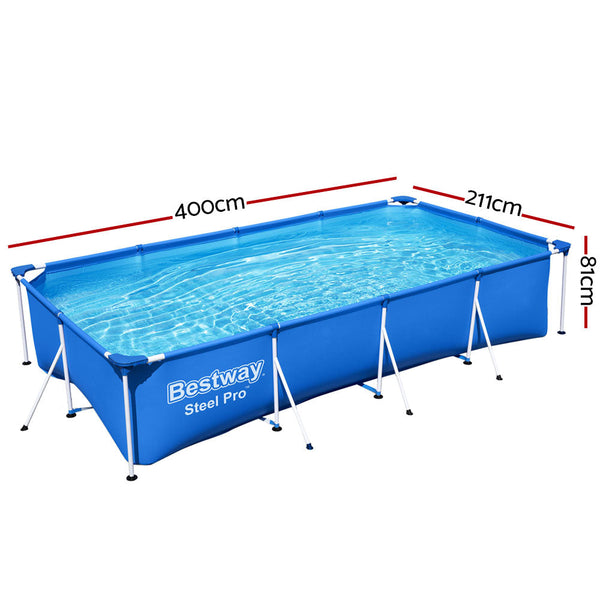 Above Ground Pools Bestway Swimming Pool Above Ground Heavy Duty Steel Pro Frame Pools 4M