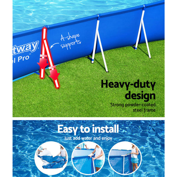 Above Ground Pools Bestway Swimming Pool Above Ground Heavy Duty Steel Pro Frame Pools 4M