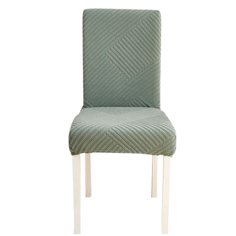 Slipcovers Chair Cover Cypress Green Knitted Lines Design For Dining Room And Events