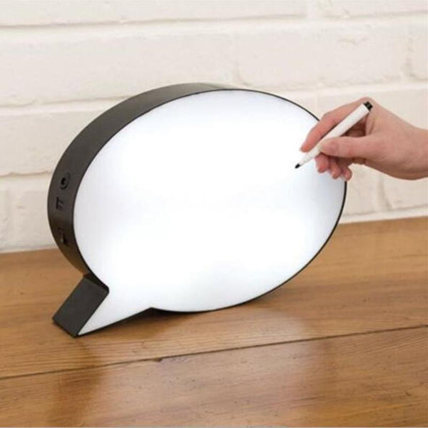 Lamps Speech Bubble Light Box Home Decor Night