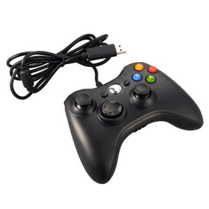 Controllers & Attachments Cable Game Handle Dual Vibration Controller Black