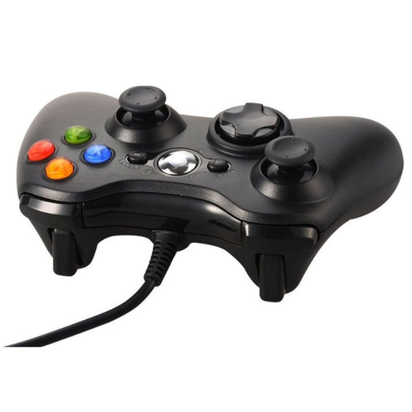 Cable Game Handle Dual Vibration Controller Black