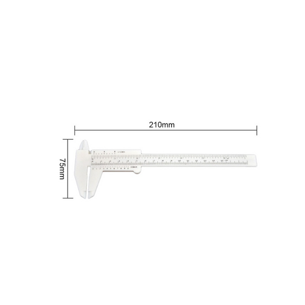 Mini Plastic Vernier Caliper Gauge Micrometer 80Mm Ruler Accurate Measurement