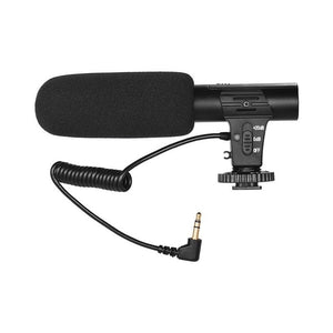 Microphones Camera Video Recording Microphone Super Cardioid Pickup Black