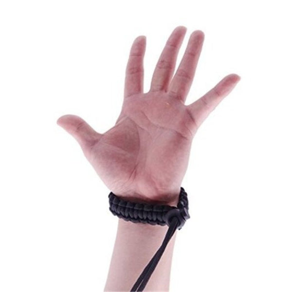 Camera Wrist Strap Lanyard Parachute Cord Adjustable Wristband Bracelet Hand Grip For Video Camcorder Black