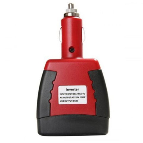 Power Inverters Car Charger Inverter 0.5A 75W Red 12V To 110V