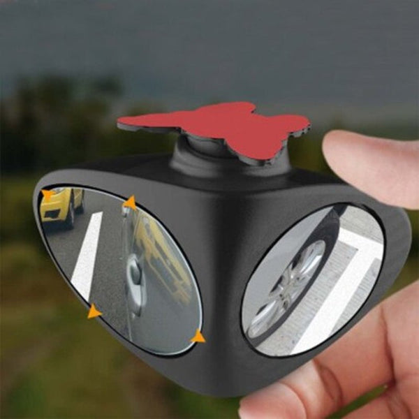 Mirrors Car Double Side Blind Spot Rearview Mirror Hd 360 Degrees Wide Angle Reversing Auxiliary Black