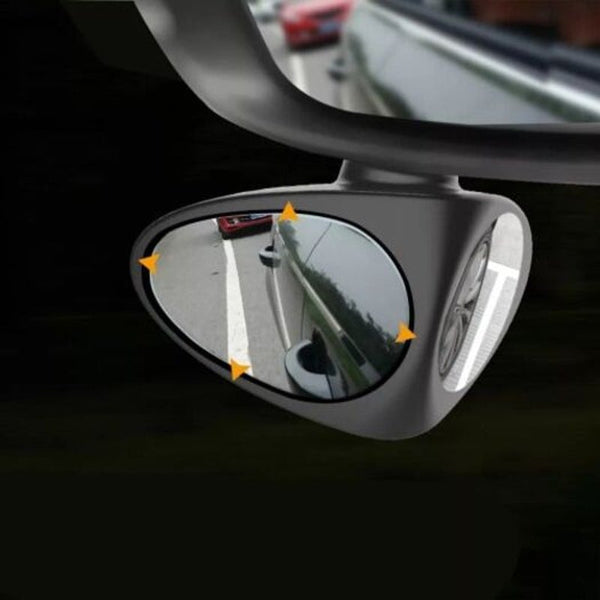 Mirrors Car Double Side Blind Spot Rearview Mirror Hd 360 Degrees Wide Angle Reversing Auxiliary Black