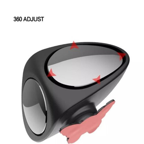 Mirrors Car Double Side Blind Spot Rearview Mirror Hd 360 Degrees Wide Angle Reversing Auxiliary Black