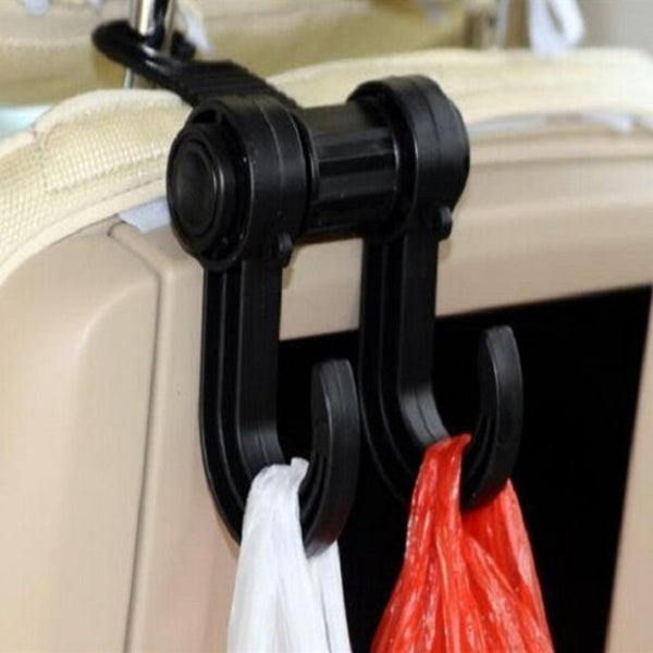 Car Organisers Car Hook Headrest Seat Suspension Hooks Clips Black