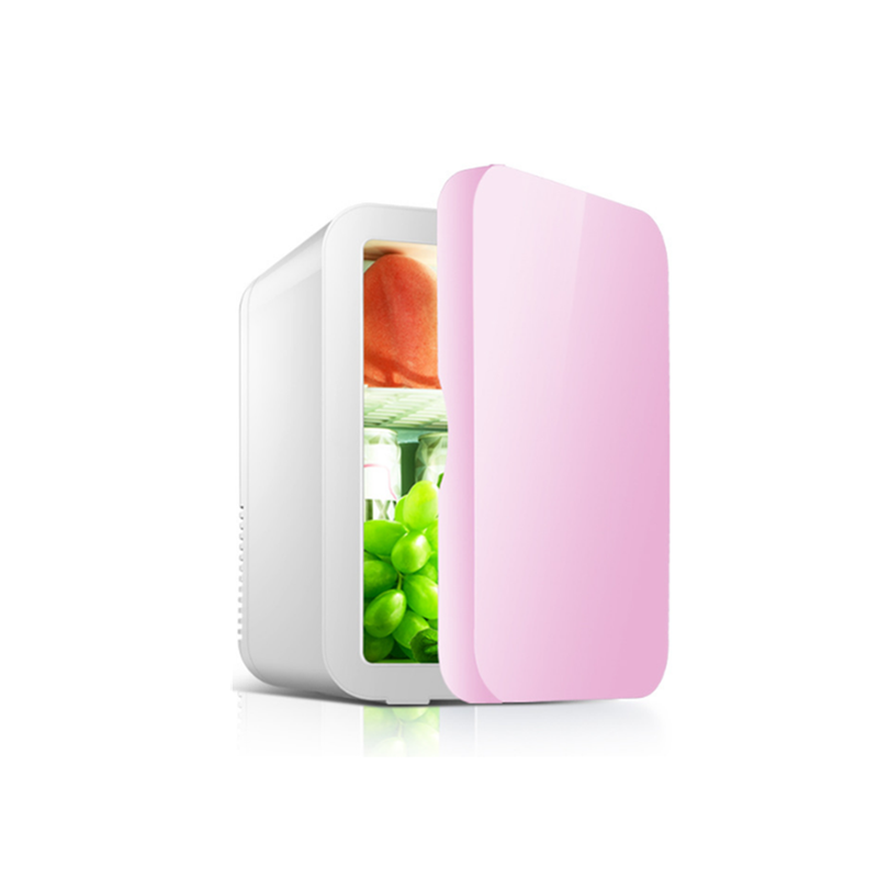 Mini Fridges Car Portable Mini Refrigerator Cosmetics Refrigeration Pink