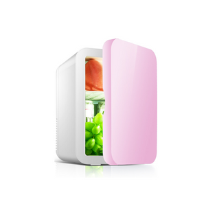 Mini Fridges Car Portable Mini Refrigerator Cosmetics Refrigeration Pink