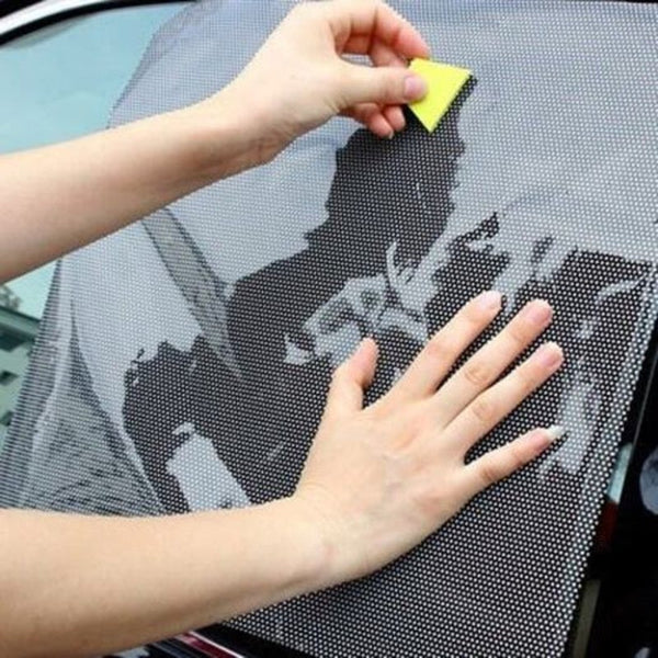 Sun Visors Car Sun Front Visor Sunscreen Protection Pad Electrostatic Mesh Film Black