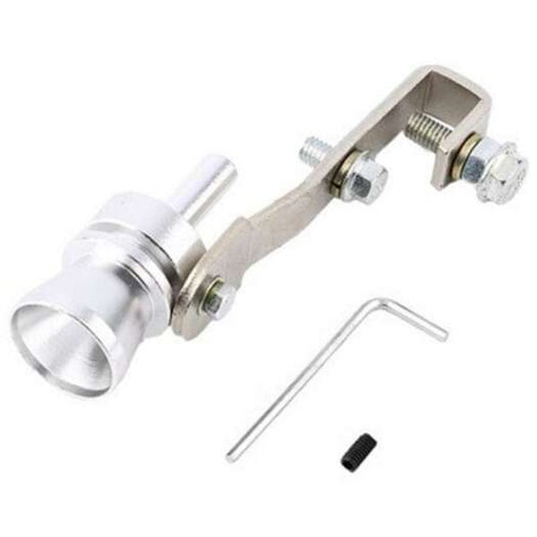 Exhaust Systems Car Tuning Turbine Exhaust Pipe Sounder Whistle Silver L