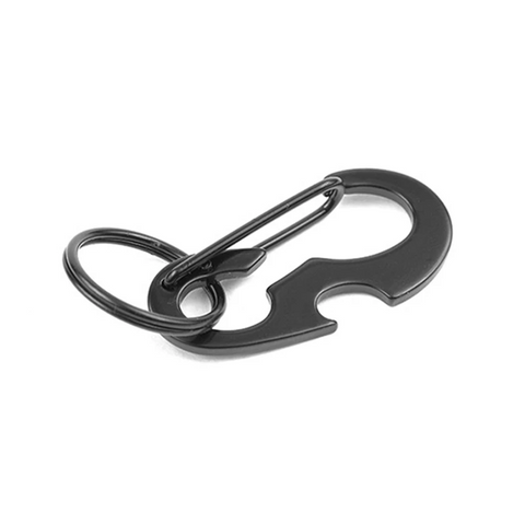 Carabiners Durable Shape Multifunctional Multi Function Buckle Black