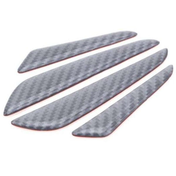 Moulding & Trim Carbon Fiber Front Rear Door Scratch Resistant Adhesive Tape 4Pcs Gray Cloud