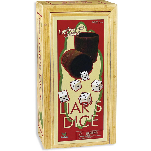 Board Games Cardinal Games Liars Dice In Wood Box Retro