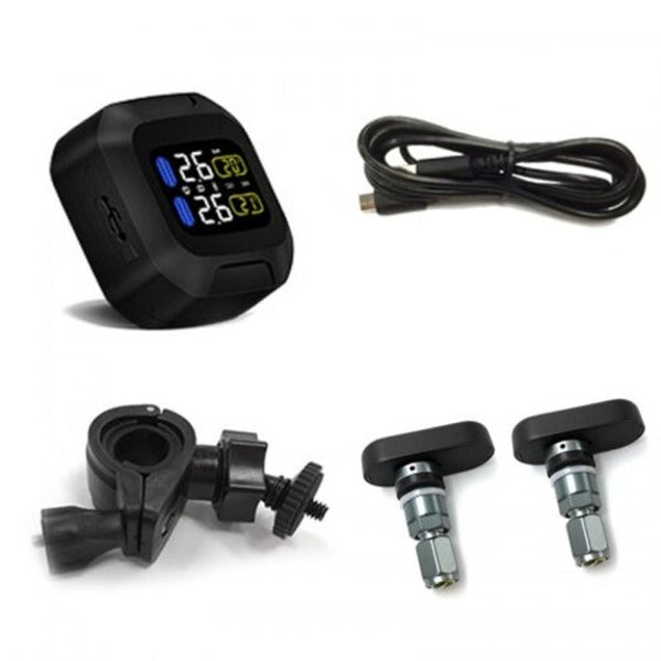 Tyre Accessories Careud M3 Th Wireless Tire Pressure Monitoring System Built In Sensor Set Black