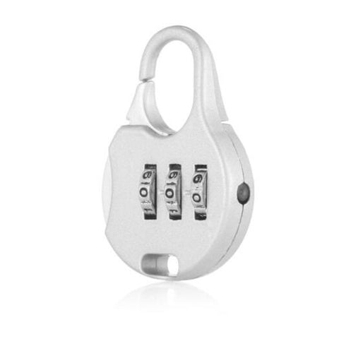 Cartoon Mini Zinc Alloy Silver Password Lock For Suitcase
