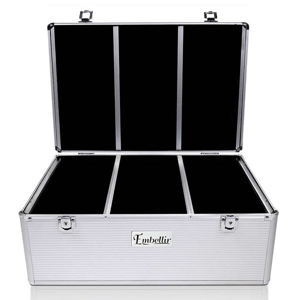 Embellir Cd Case Dvd Cases Storage Box 500 Discs Aluminium Folders
