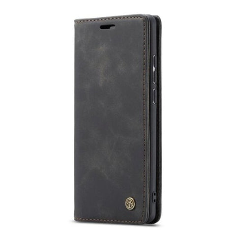 Retro Leather Wallet Flip Phone Card Slot For Samsung Galaxy A30s Brown