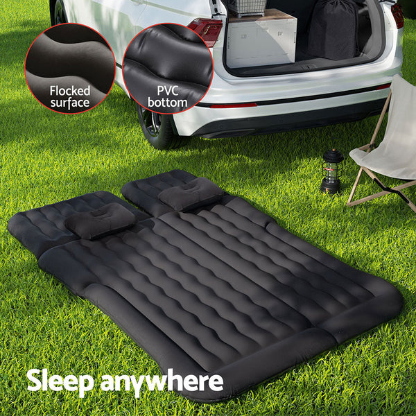 Sleeping Bags Weisshorn Car Mattress 175X130 Inflatable Suv Back Seat Camping Bed Black