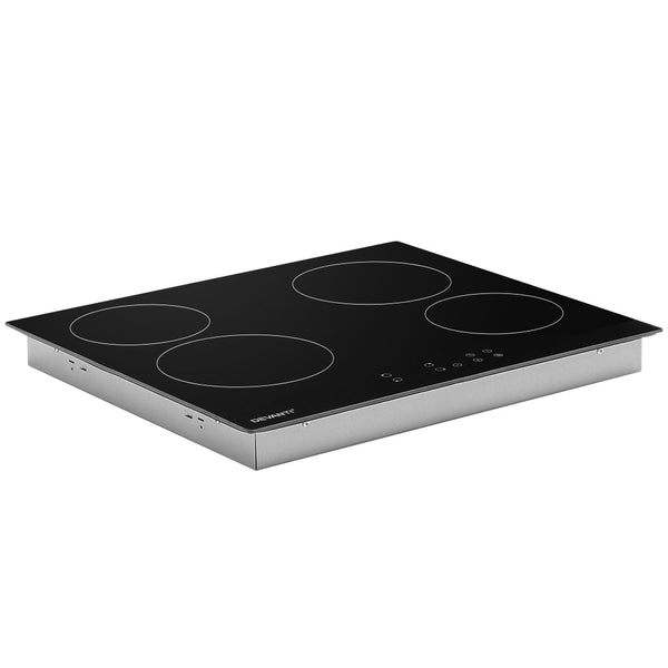 Devanti Ceramic Cooktop 60Cm Electric Cooker 4 Burner Stove Hob Touch Control