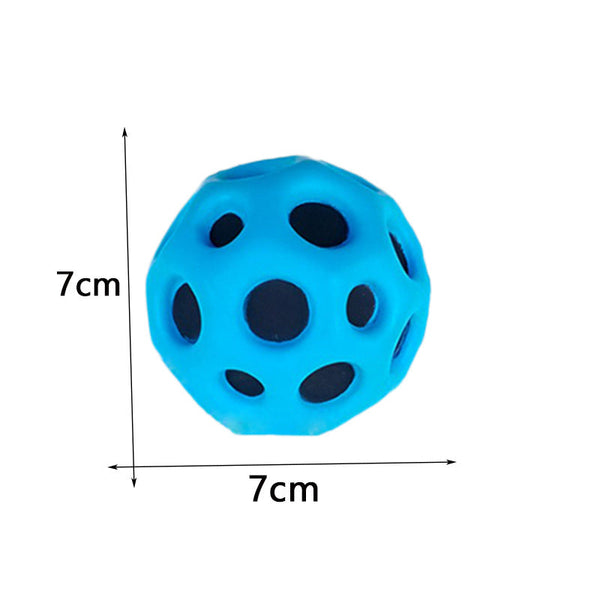 Hole Ball Soft Bouncy Anti-Fall Moon Shape Porous Kids Indoor Outdoor Toy Ergonomic Design