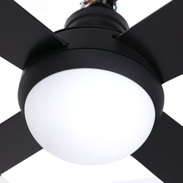 Devanti 52'' Ceiling Fan W/Light W/Remote Timer - Black