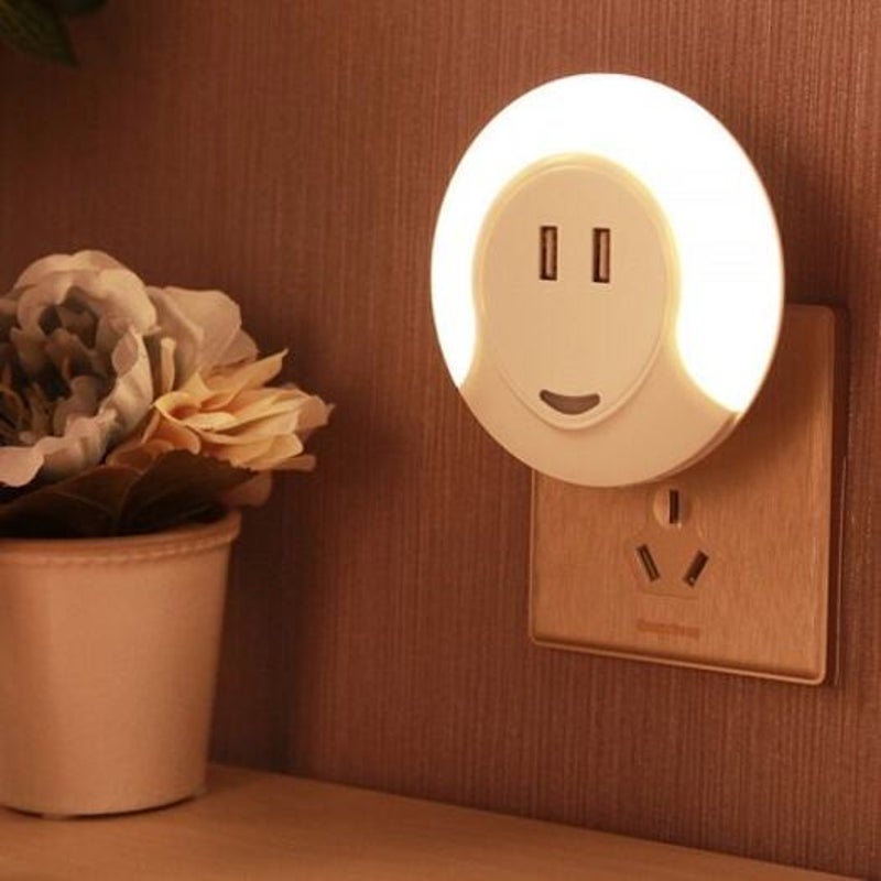 Night Lights Ch001 Light Sensing Control Socket Led Night White