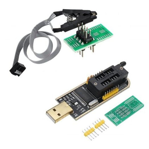 Embedded Processors & Controllers Ch341a 24 25 Series Eeprom Flash Bios Usb Programmer Module Soic8 Clip On Board Multi A