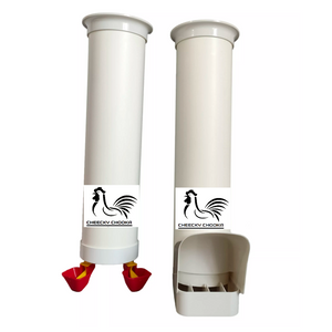 Backyard Poultry Feeders Cheeky Chooka Poultry Feeder & Waterer Set