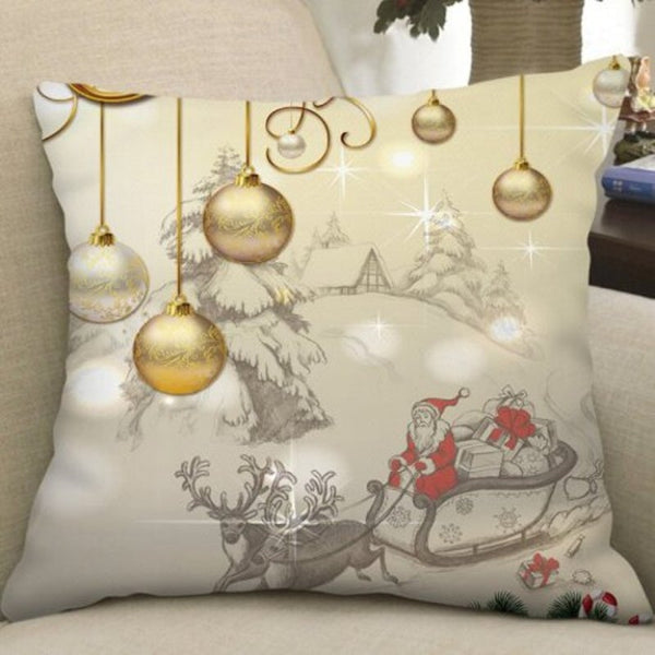 Cushions & Decorative Pillows Christmas Decoration Digital Printing Square Pillow Case Sofa Cushion Cover Multi W18 X L18 Inch