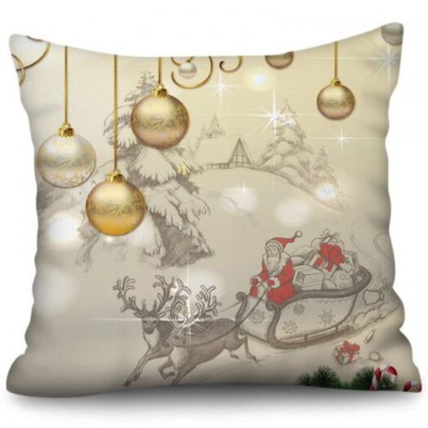 Cushions & Decorative Pillows Christmas Decoration Digital Printing Square Pillow Case Sofa Cushion Cover Multi W18 X L18 Inch