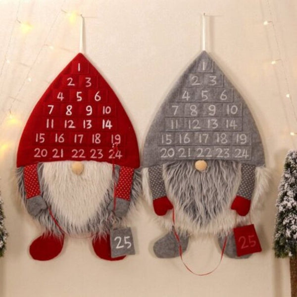 Seasonal Decorations Christmas Forester Man Calendar Home Decoration Red