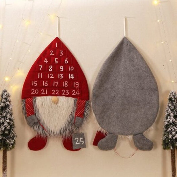 Seasonal Decorations Christmas Forester Man Calendar Home Decoration Red