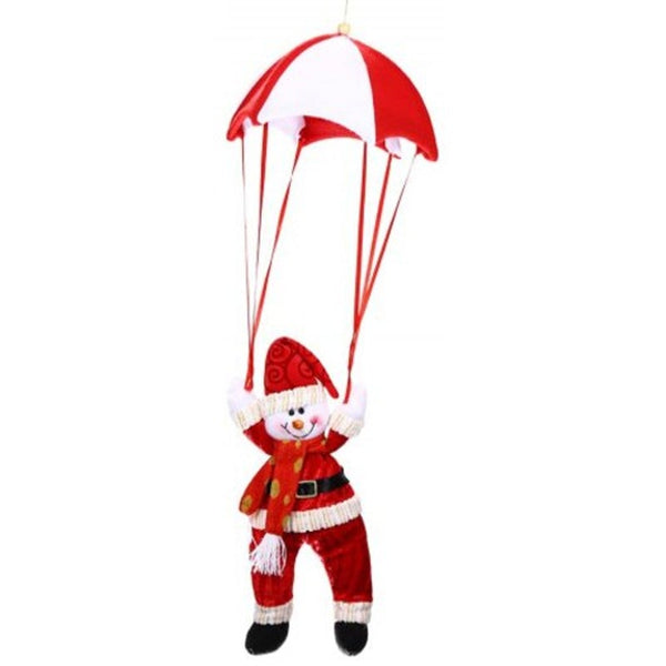 Seasonal Decorations Christmas Parachute Hanging Decoration Red