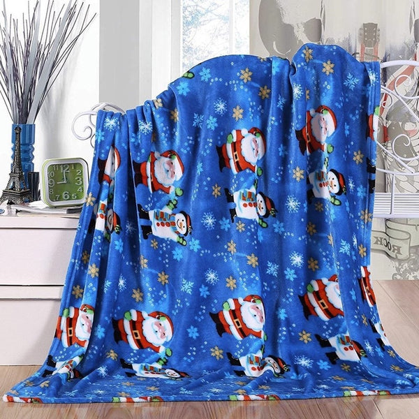 Blankets Christmas Prints Blanket Soft Throw Sofa All Year Round Home Decor Fleece