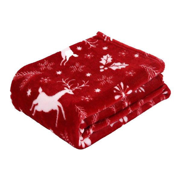 Blankets Christmas Prints Blanket Soft Throw Sofa All Year Round Home Decor Fleece