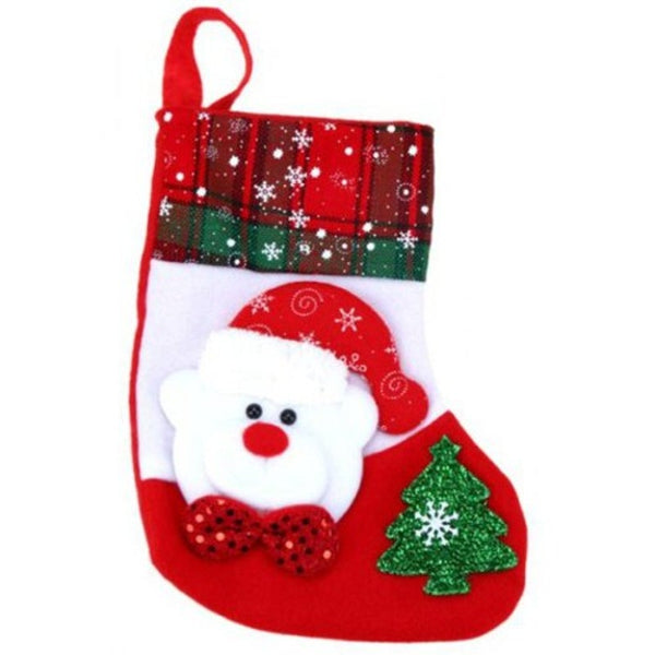 Christmas Stocking Tree Pendant Children's Candy Gift Bag Snowflake Socks Multi Older Man