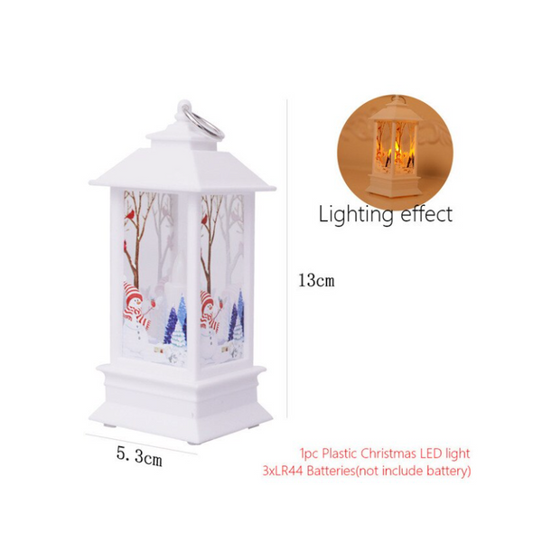 Seasonal Decorations Christmas Snowman Light Led Electronic Candle Table Lamp Night Decoration