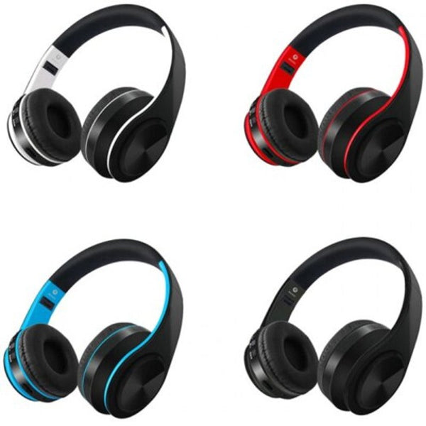 D422 Headband Bluetooth Headset Foldable Sports Headphone Black