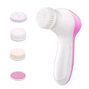 Facial Cleansing Devices Face Wash Cleansing Brush Rotating 5 Heads Deep Gentle Exfoliation Remove Blackheads Massage