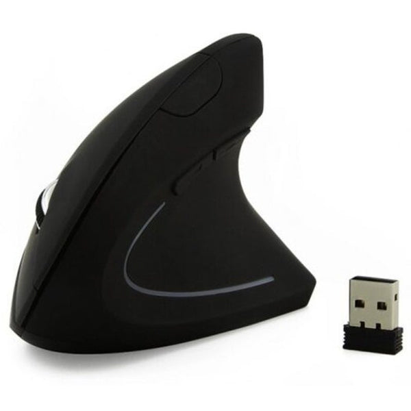 Mice, Trackballs & Touchpads Cm0090c Rechargeable Optical Ergonomic Vertical Wireless Mouse Black