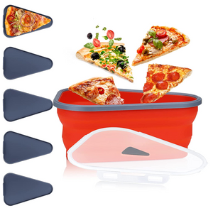 Collapsible Functional Pizza Slice Storage Container