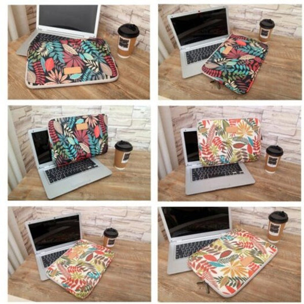 Laptop Cases & Bags Colorful Leaf Notebook Sleeve Bag Laptop 15.6 Inch White