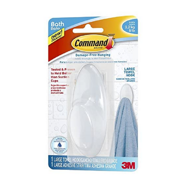 Hooks & Hangers Command Towel Hook Wet 17 Lg