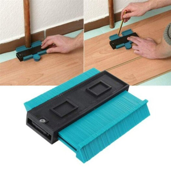 Contour Profile Gauge Multifunctional Woodworking Irregular Ruler Tool Turquoise