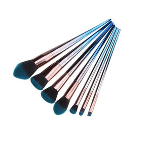 7Pcs Cosmetic Brush Gradient Colour Beauty Set Tool