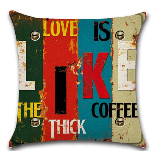 Cushions & Decorative Pillows Pillowcases Cotton Linen Square Decorative Throw Case Cushion Cover